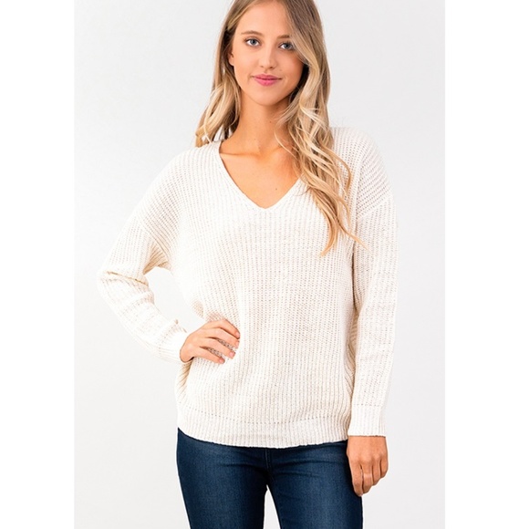 NWT LAST ONE! Twist Knotted Back Boho Sweater - Picture 5 of 8